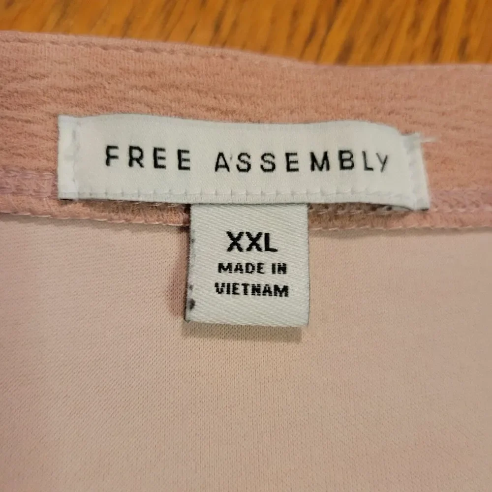 Free Assembly Womens‎ Dress 3/4 Sleeve Pink Size XXL Wedding Career Preppy - Picture 2 of 16